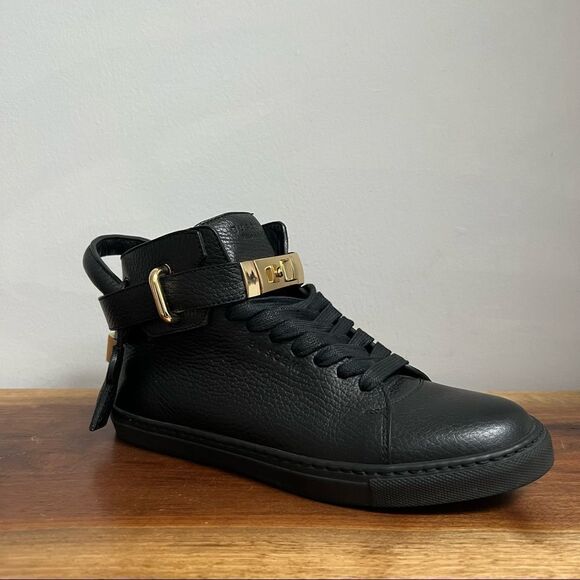 Authentic Buscemi 100mm Black High Top Sneaker Size 36  - Picture 4 of 16